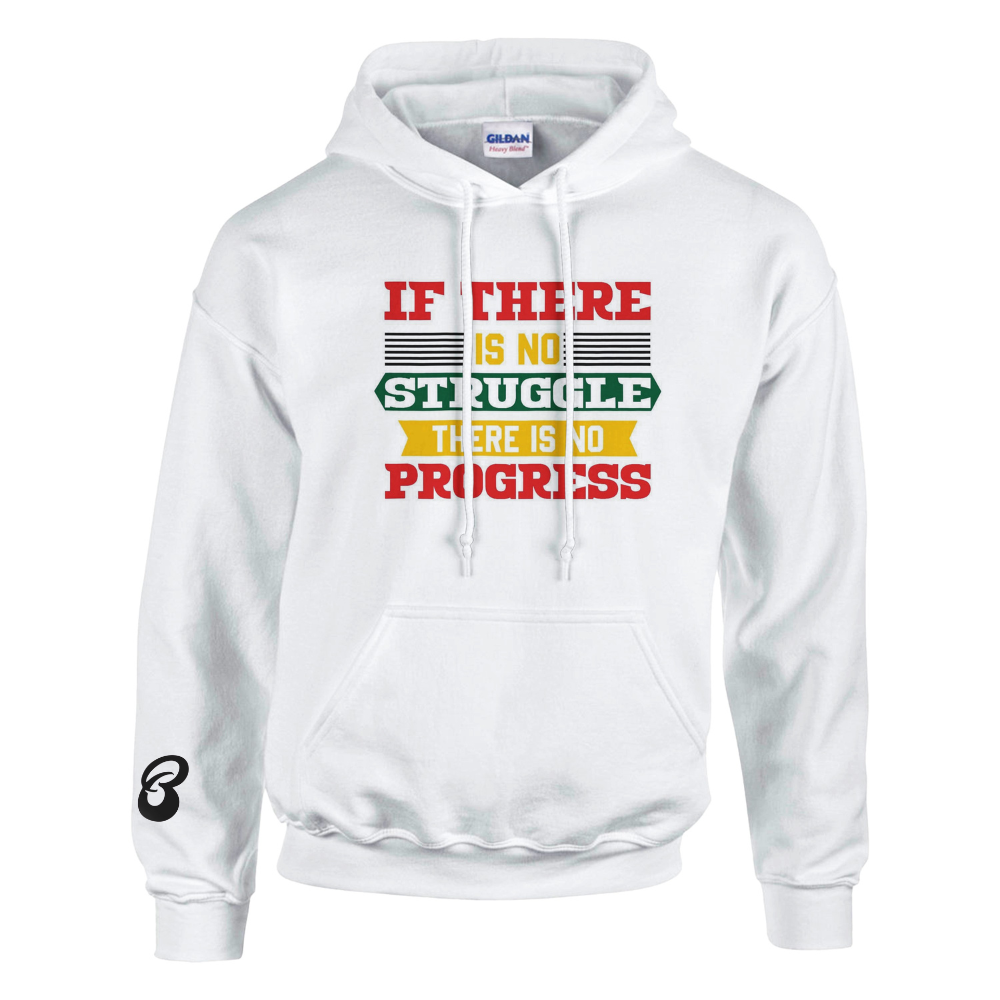 If there Is No Struggle There Is No Progress - Frederick Douglas Pullover Hoodie - White