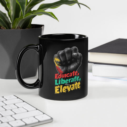 Educate. Liberate. Elevate Ceramic Mug